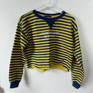 Abercrombie striped crewneck